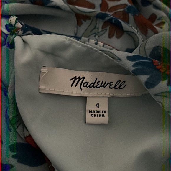 NWOT Madewell Open-Back Mini Dress in Wildflower Garden - Picture 6 of 6